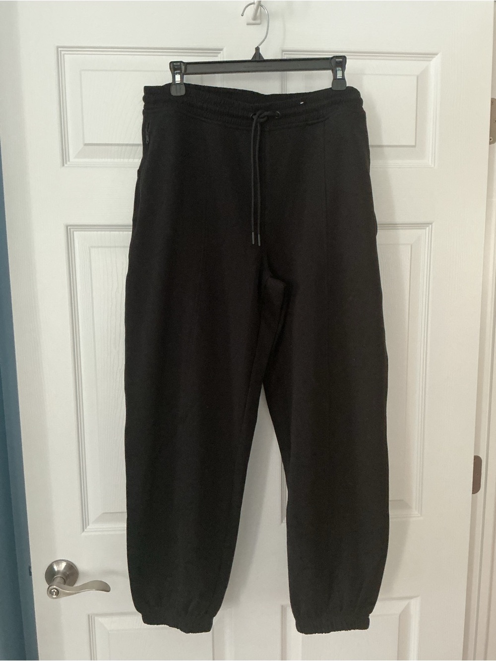 Womens Black Drawstring Sweatpants
